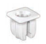 Nylon Push In Nut for #8 Or #10 Screw Size Panel Range .030 - .160 In