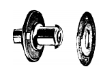 Fastener Cinch Curtain Stud Nickel with Washer 63598