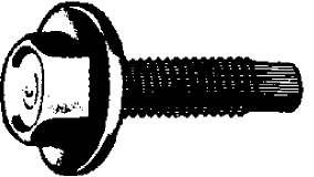 Bolt – Scr – with Dog Point 1/4-20 x 7/8 Washer Outside Diameter 3/4 7/16" Head