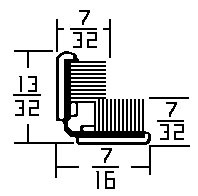 Window Channel – 96" Rigid Pile Lining
