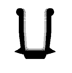 Window Channel – Pair Flocked Rubber Channel