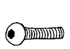 Button Head Cap Screw 1/4-20 x 3/4 Stainless Steel