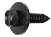 Hex Head Body Bolt W/Flat Loose Washer Threaded Point